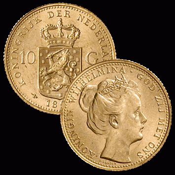10 Gulden goud 1898 b